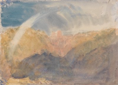 Castillo de Crichton (Paisaje montañoso con un arco iris) de Joseph Mallord William Turner